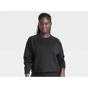 Women's Airy Sleek Sandwash Crewneck Sweatshirt Size XXL
